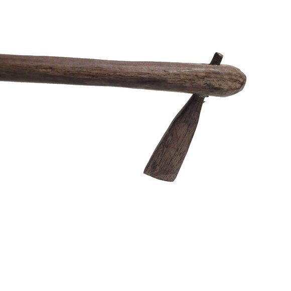 Vintage 12.5" Tall Handcarved Wooden African Tribal Standing Man Figure GUC - Picture 4 of 11